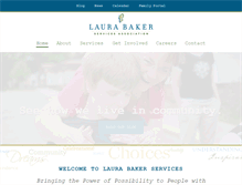 Tablet Screenshot of laurabaker.org